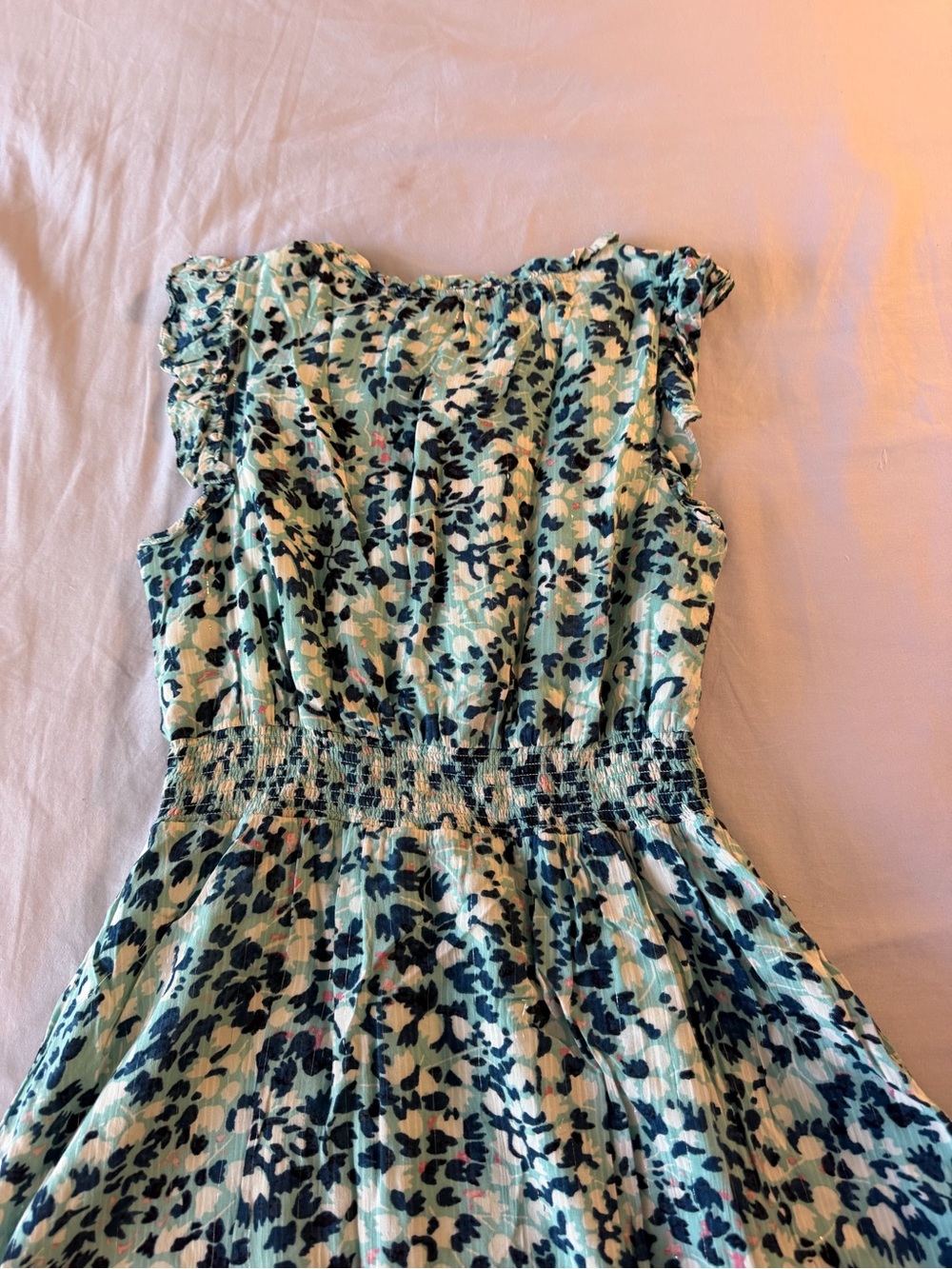 LOFT Mint Green Floral-Accent Top - Picture 8 of 9